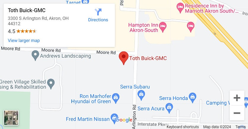 Toth Buick GMC located at 3300 S ARLINGTON RD, AKRON, OH 44312